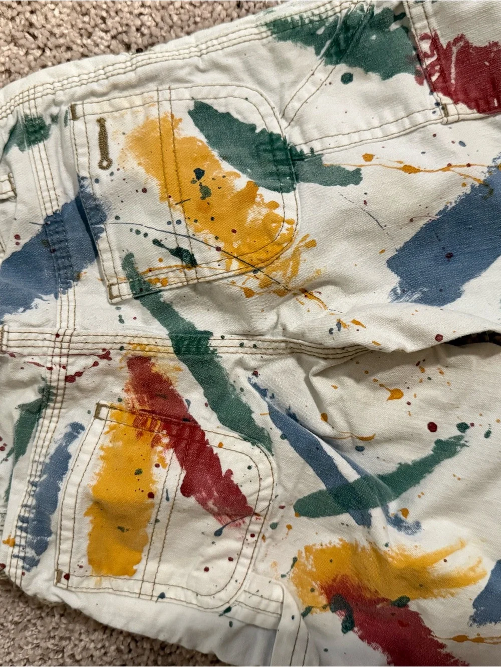 GAP KIDS Paint-Splash Carpenter Pants